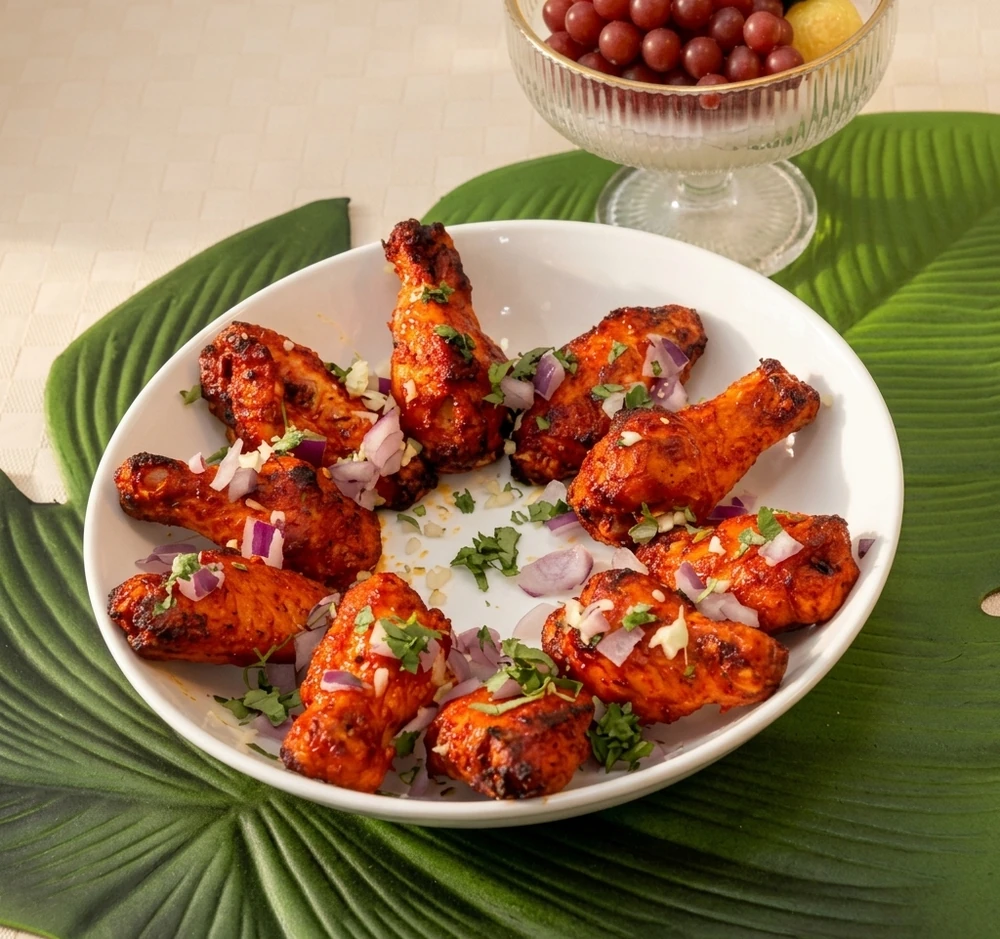 Chicken wings in assorted flavours at New Pizza Factory in southeast Edmonton